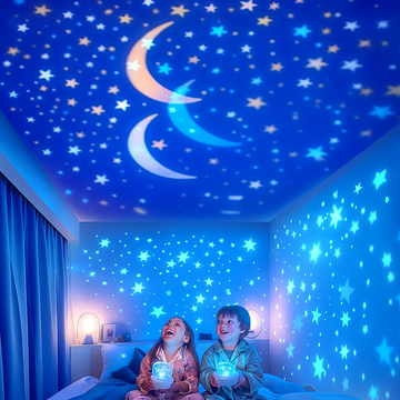 2in1 Kinder Nachtlicht und Projektor – Night Light and Projector for Imaginative Play (Gift for Children, Ages 3–10)
