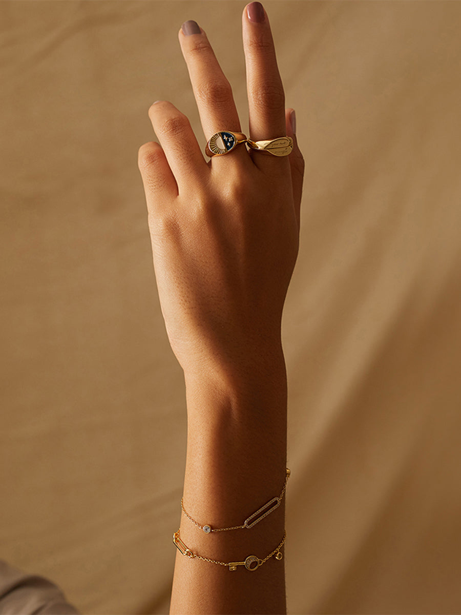 Amal Crescent Embrace Bracelet