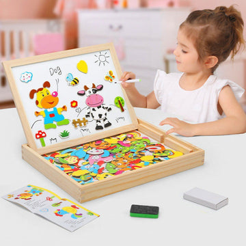Montessori 2-in-1 Drawing Board – Creative Play and Learning Toy for Children (Ages 3–10)