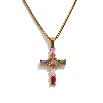 Collier Croix Lumière Divine
