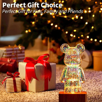 Loomora 3D Bear Fireworks Light