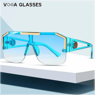 Loomora Luxe Oversized Blue Shades