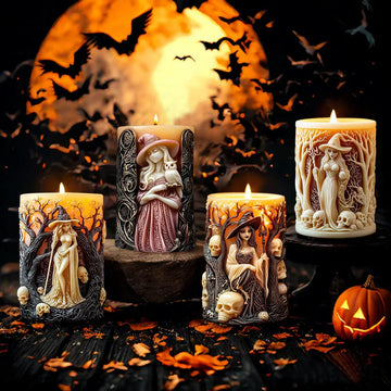 Witchy Candle Mold for Creative Crafts