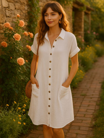 Sun Buttoned Dress