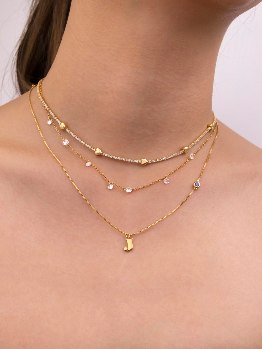 Amal Radiance Initial Necklace