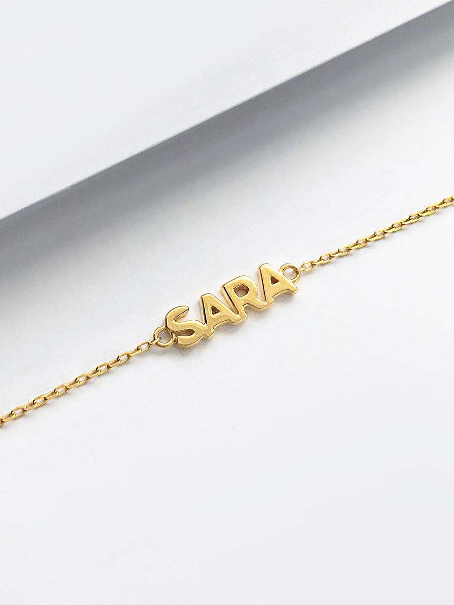Amal Grace Nameplate Bracelet