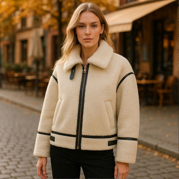 Loomora Luxe Faux Fur Moto Jacket