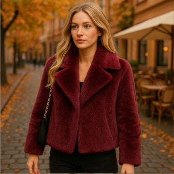 Plush Bomber Jacket