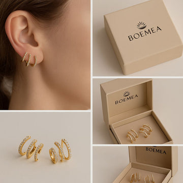 Pearl Heart Earrings