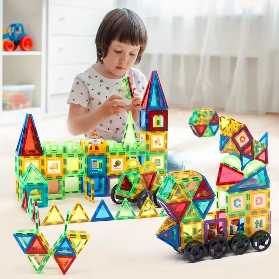 Loomora Magnetic Building Tiles Set (103 Pcs)