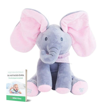 Bibou Musical Elephant – Interactive Toy for Sensory Play (Gift for Babies, Ages 0–2)