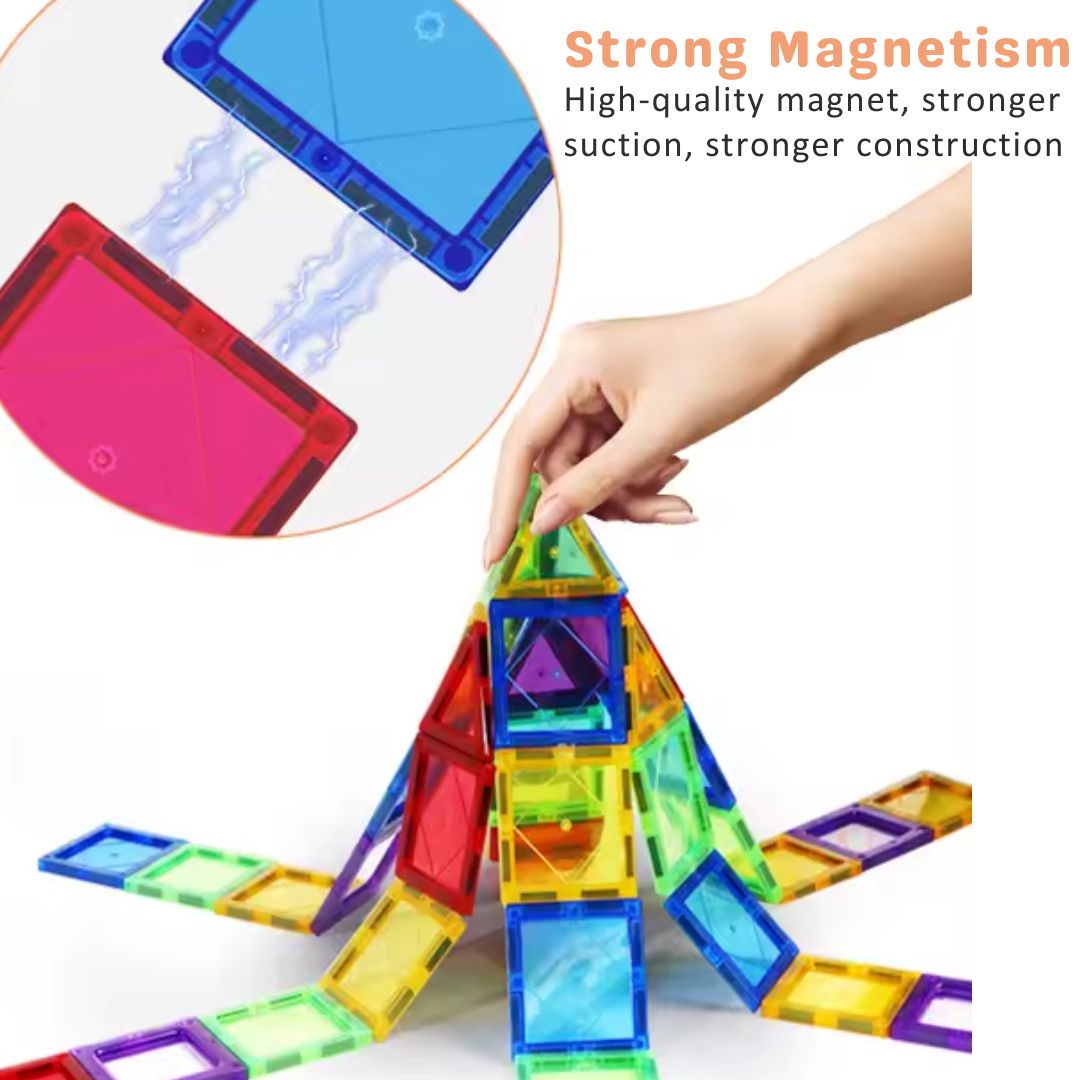 Loomora Magnetic Building Tiles Set (103 Pcs)