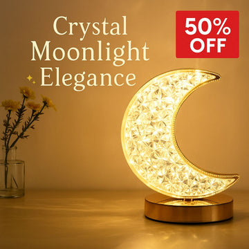 Loomora 3D Moon Crystal Night Light