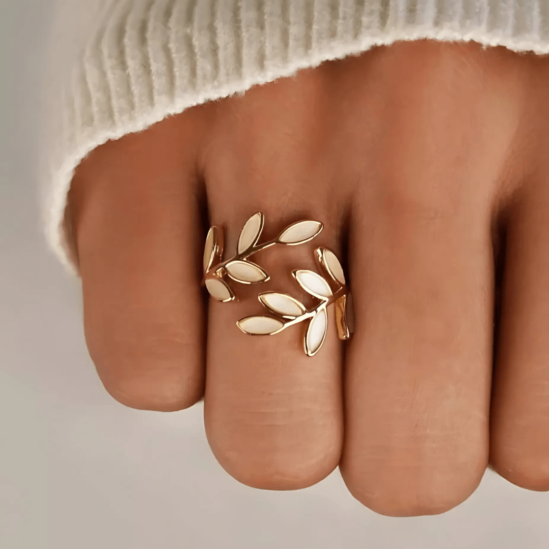 Amal Grace Olive Ring