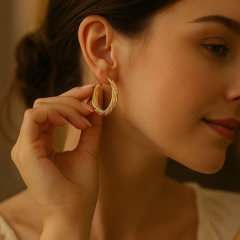 Boucles d'Oreilles Twist Élégantes