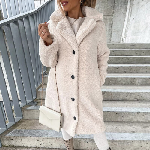 Chic Long Wool Overcoat