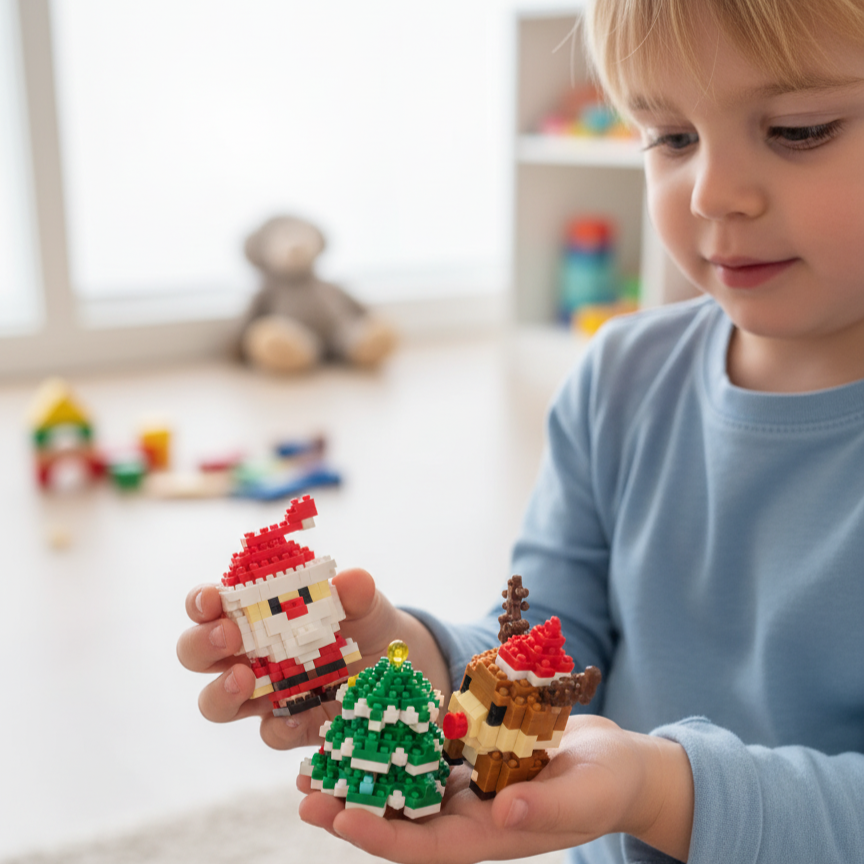 Kreative Baustein Christmas Figures – Fun Family Activity Toy for Creative Play (Ages 3–10)