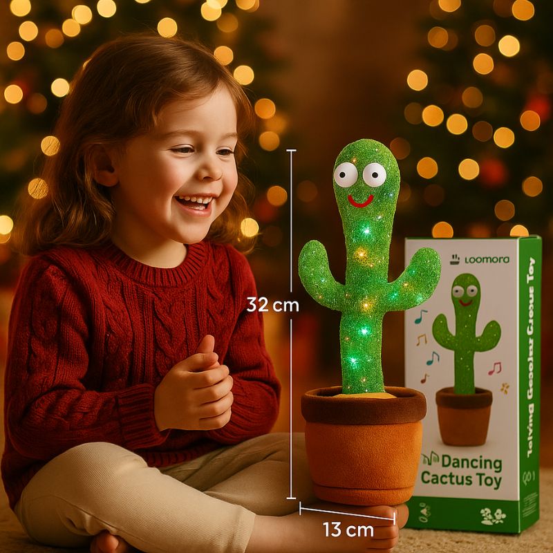 Talking Cactus Toy – Interactive Educational Toy for Creative Play (Gift for Kids, Ages 3–10)