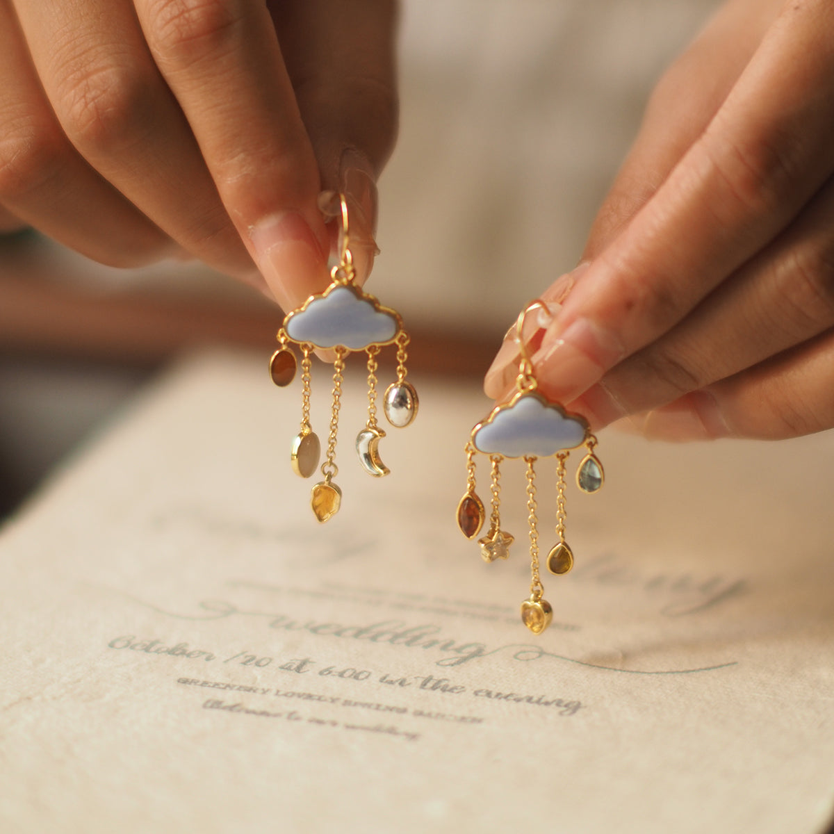 Elegant Cloud Earrings
