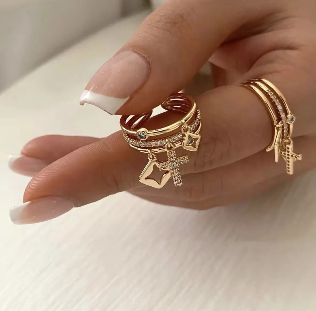 Faith and Form Charm Ring