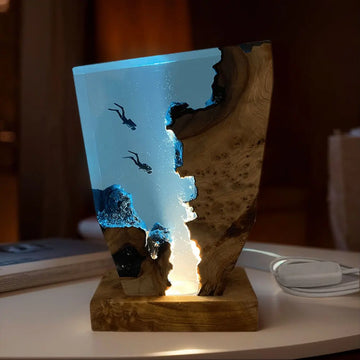 Deep Sea Diver Resin Table Lamp