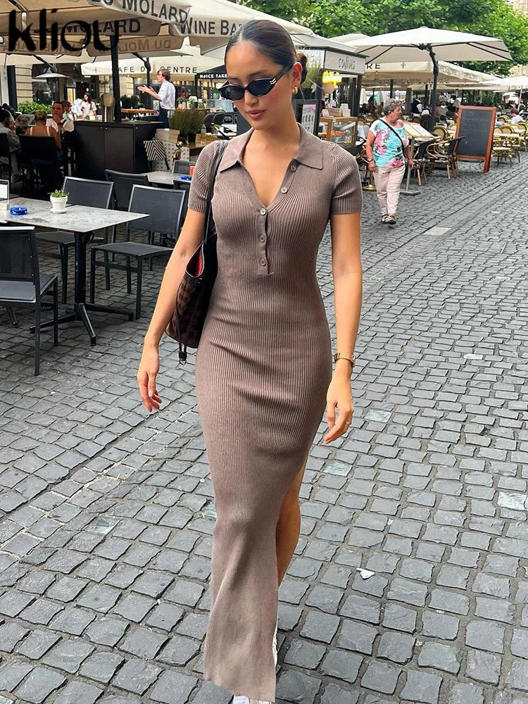 Loomora Chic Office Maxi Dress