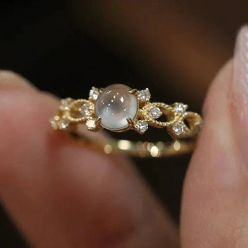Sienna Moonstone Moon Ring