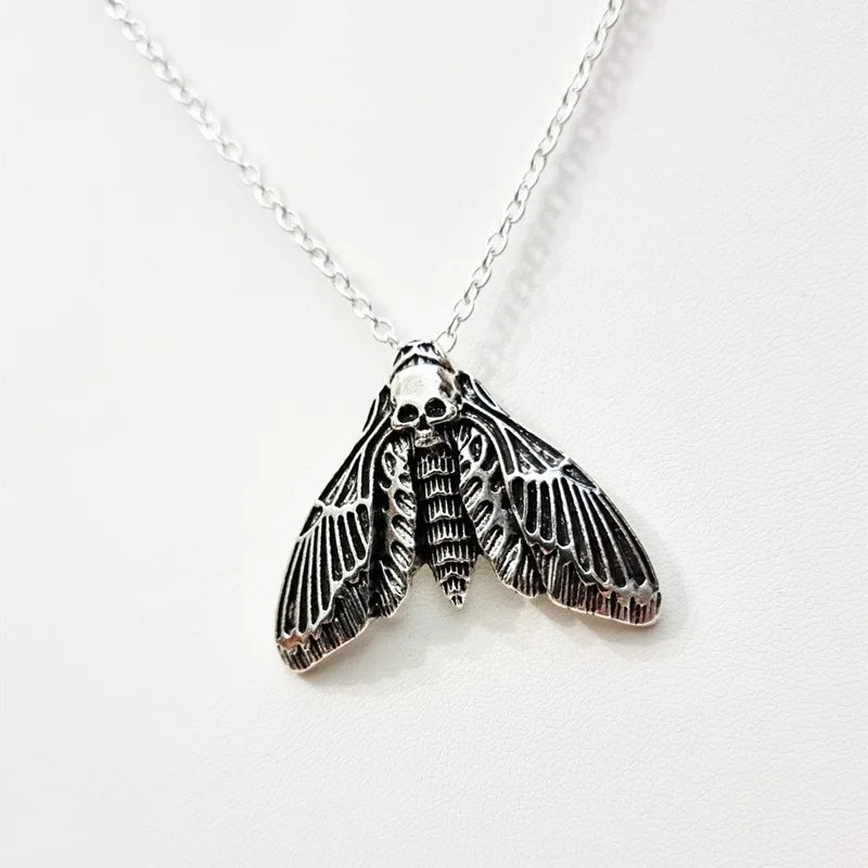 Antique Vanta Moth Necklace