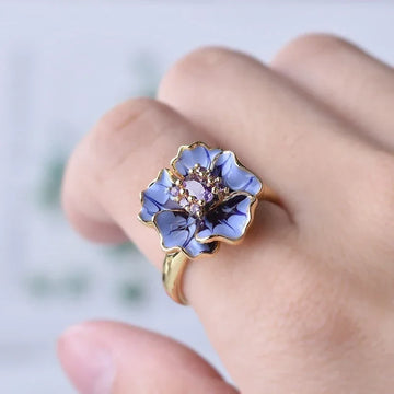 Summer Sky Floral Ring
