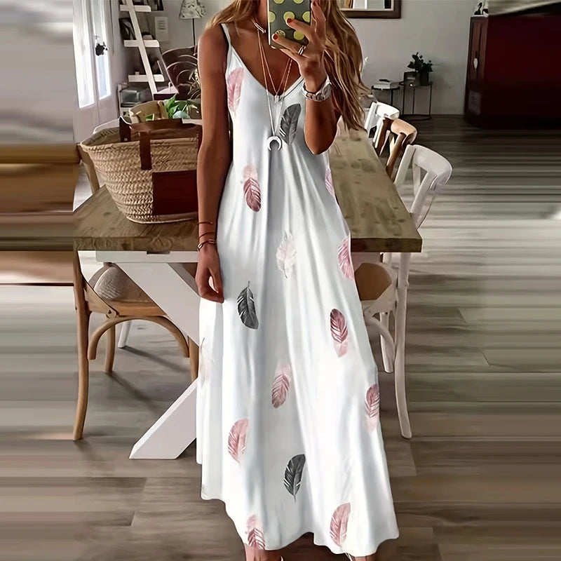 Long Bohemian Dress “Plume Libre” – Natural elegance for every season