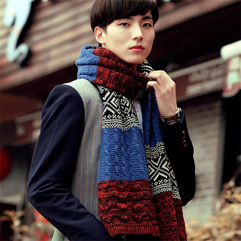 Loomora Men's Winter Knitted Scarf