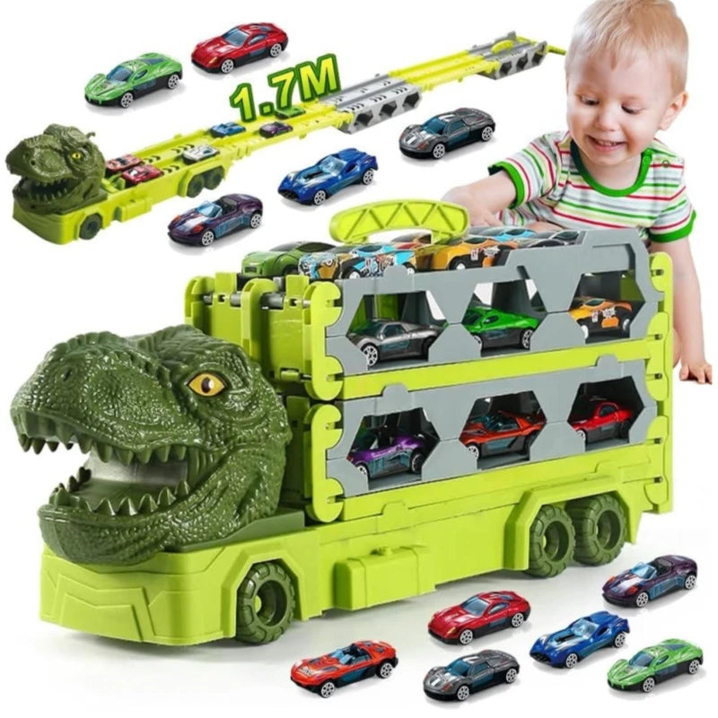 Loomora Dino Launch Race Truck Set