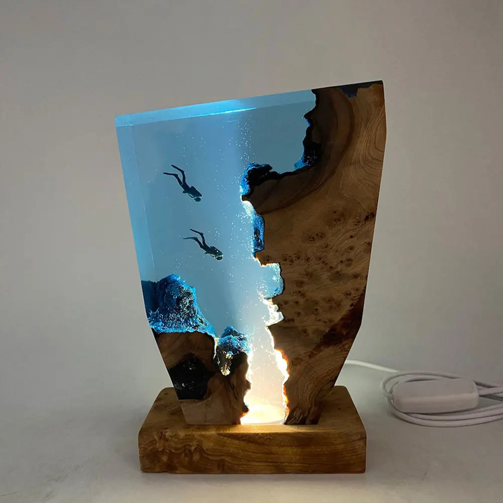 Deep Sea Diver Resin Table Lamp