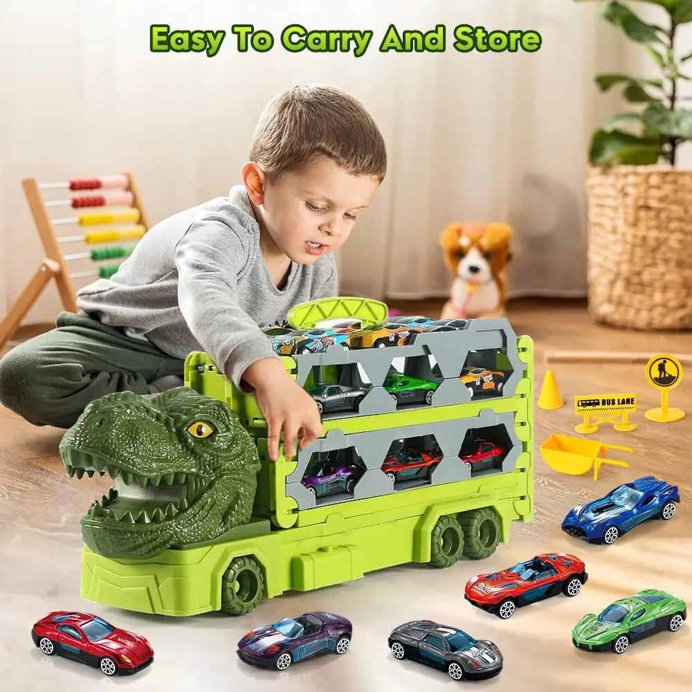 Loomora Dino Launch Race Truck Set