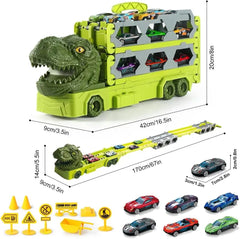 Loomora Dino Launch Race Truck Set