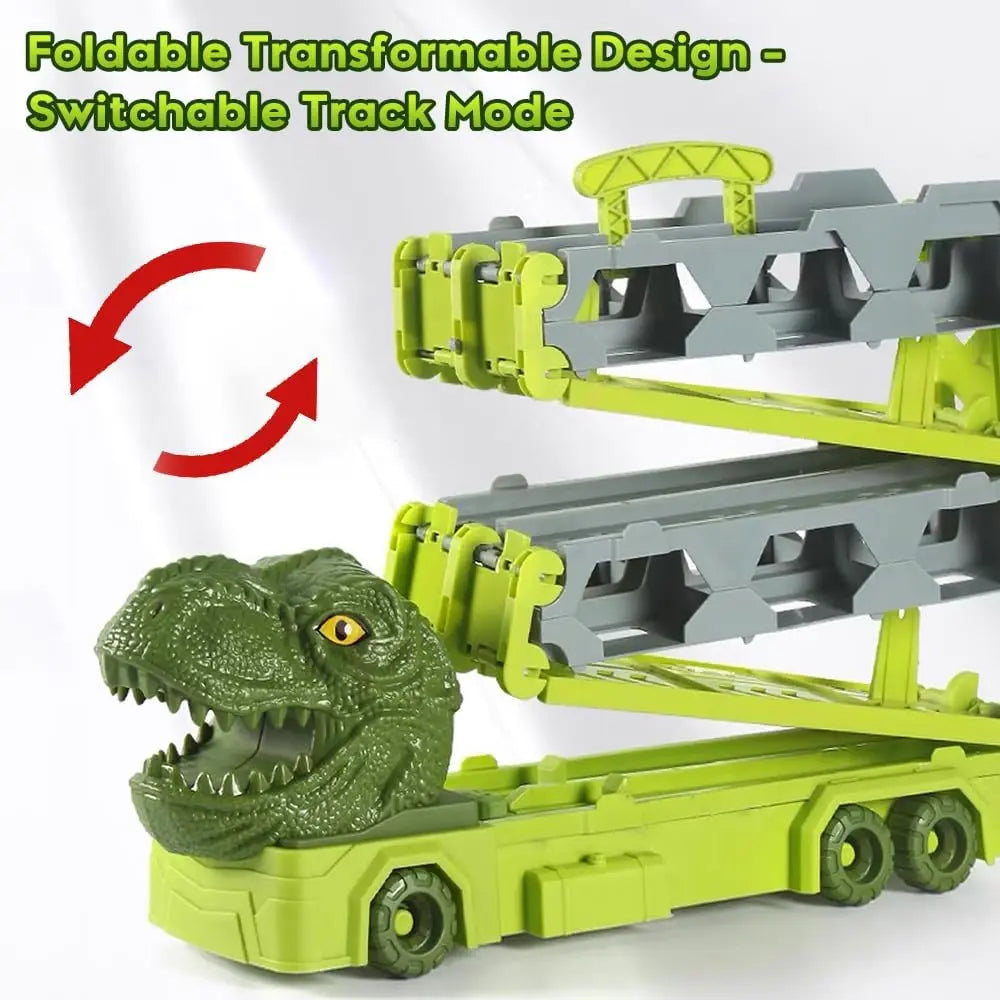 Loomora Dino Launch Race Truck Set