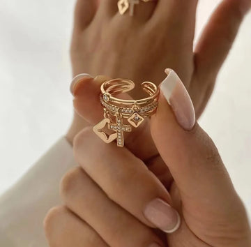 Faith and Form Charm Ring