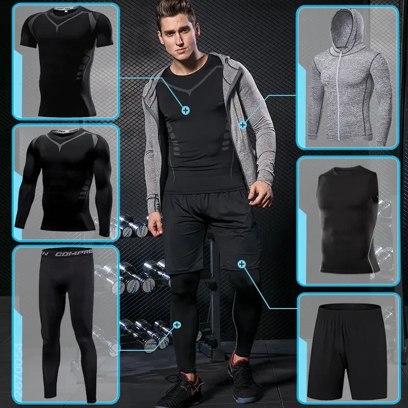 [Buy 1, Get 6] Loomora Men's Active Compression Set