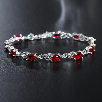 Blood Shard Silver Bracelet