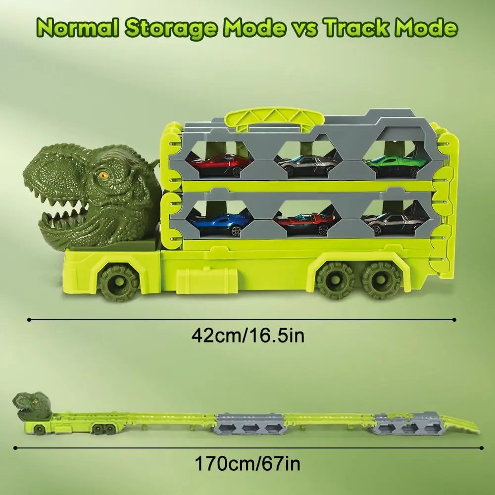 Loomora Dino Launch Race Truck Set