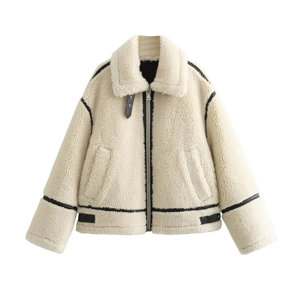 Loomora Luxe Faux Fur Moto Jacket
