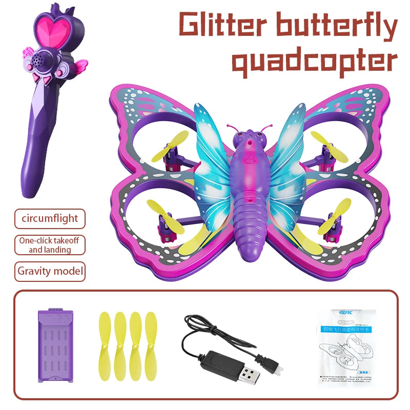 Loomora Glitter Butterfly Drone