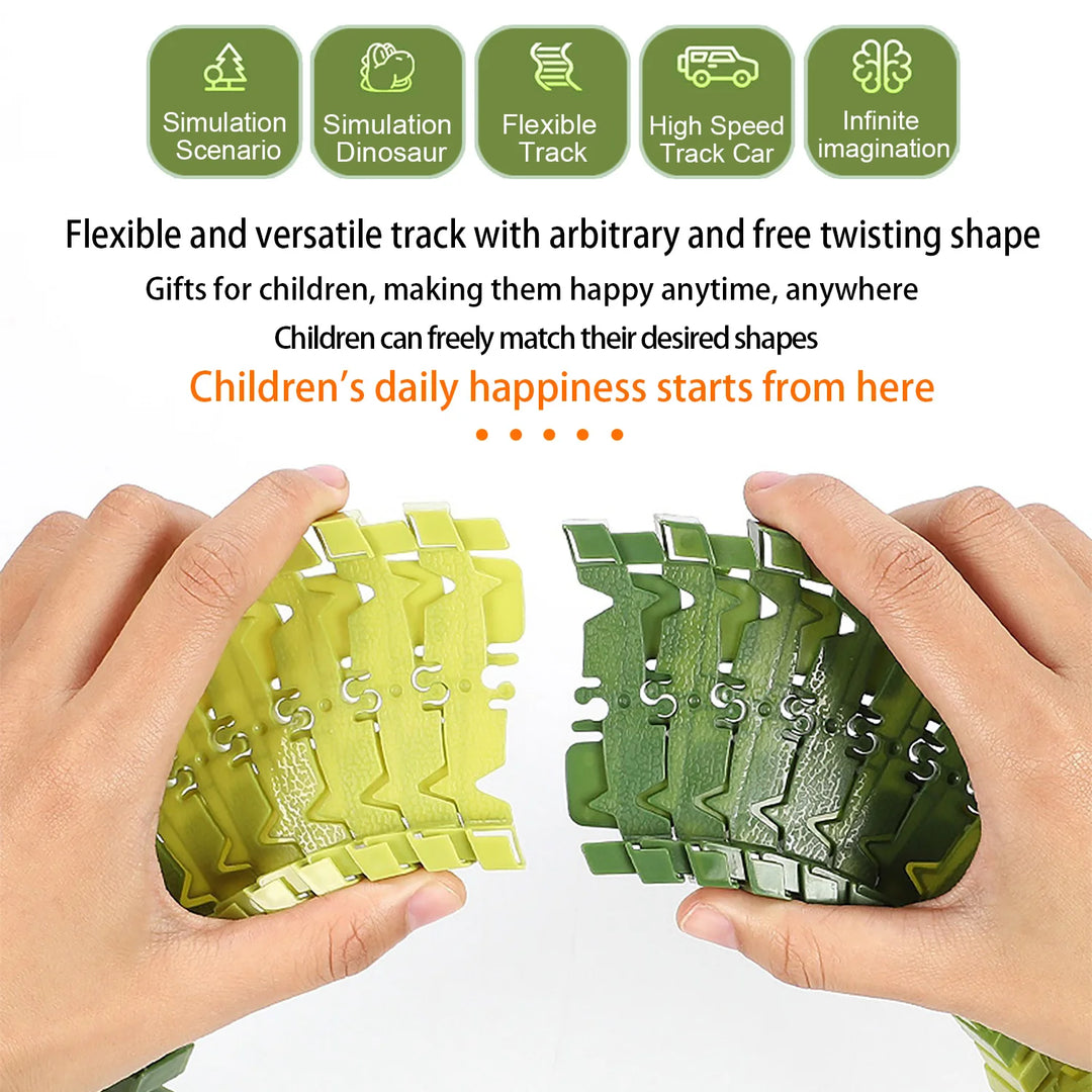 Loomora Dino Race Track Adventure - 241 Pieces