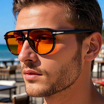 Loomora Retro Rivet Pilot Sunglasses