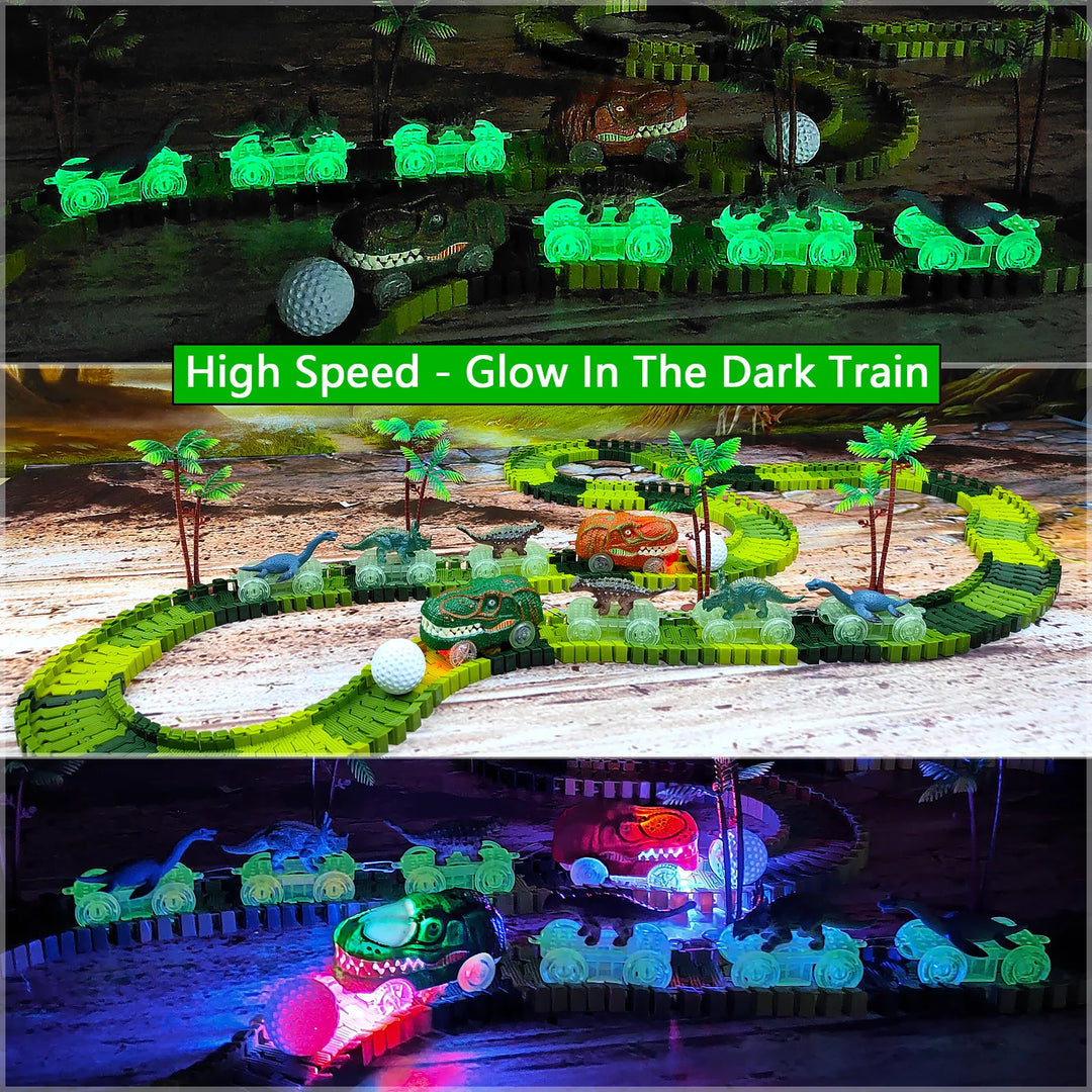 Loomora Dino Race Track Adventure - 241 Pieces