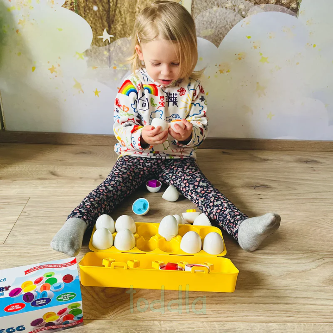 Montessori Geometric Eggs – Educational Toy for Creative Play and STEM Learning (Ages 3–10)