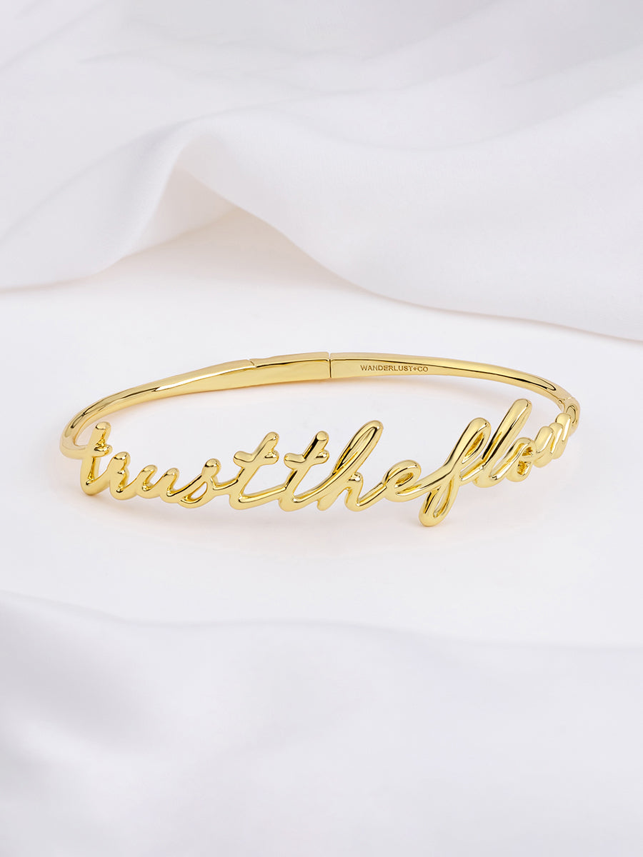 Amal Flow Gold Bangle