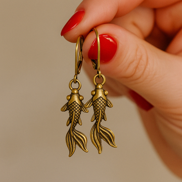 Antique Chic Koi Earrings