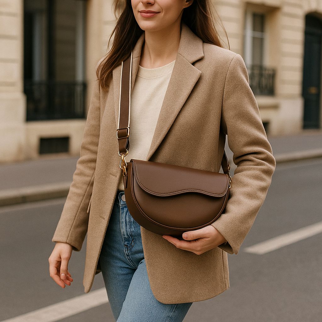 Vintage Chic Crossbody Saddle Bag