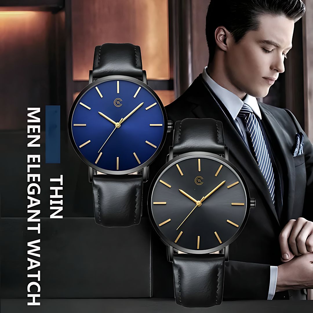 Loomora Luxe Gold Quartz Watch Ultrathin